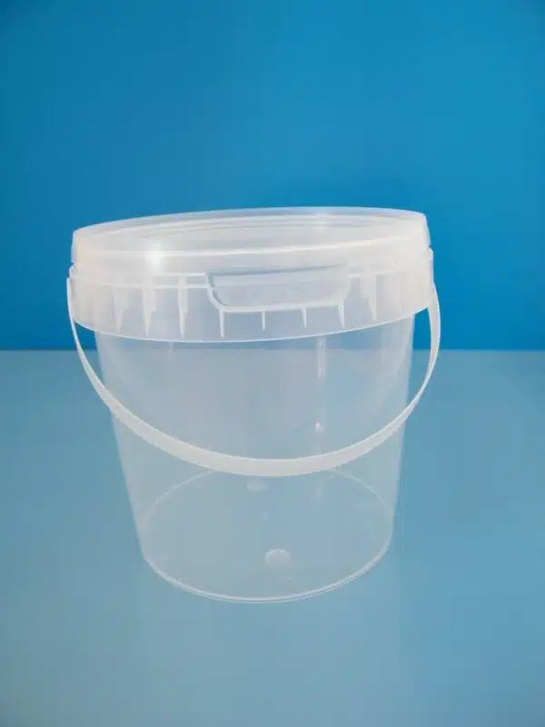 Bidon din plastic cu capac si maner, 1100 ml