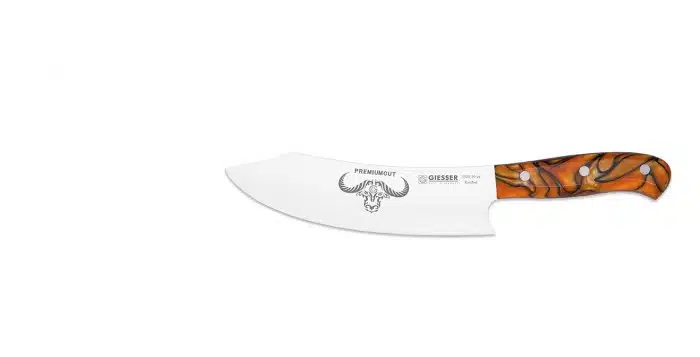 Cutit de transare Chefs No.1 cu maner din lemn de "Spicy Orange"