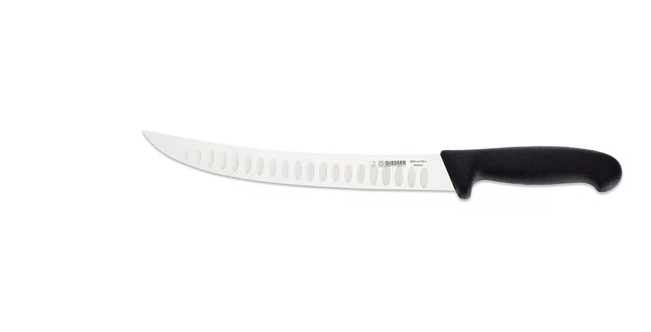 Cutit cu lama curbata, pentru feliere si taiere cu textura 20 cm