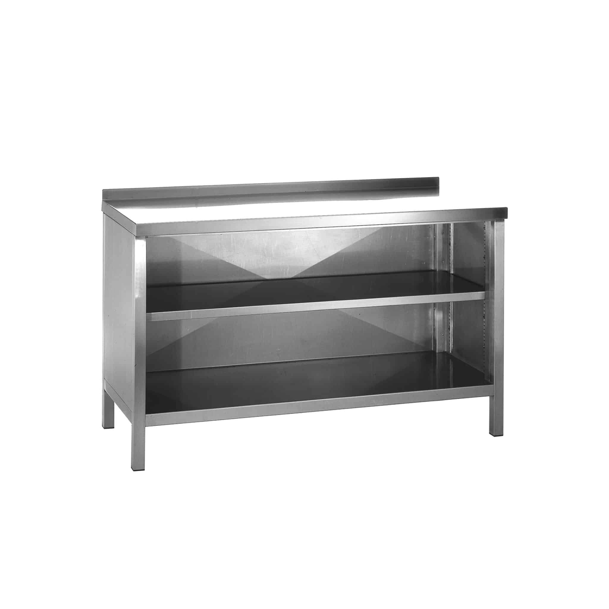 Masa din otel inoxidabil cu raft - H5450001