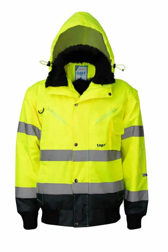 Geaca pilot Top Hawk Fluo-Y cu vizibilitate ridicata
