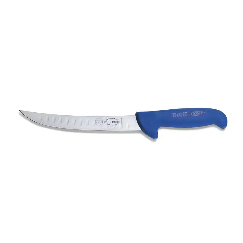 Cutit de feliat curbat, zimtat, cu lama tare Dick 21 cm
