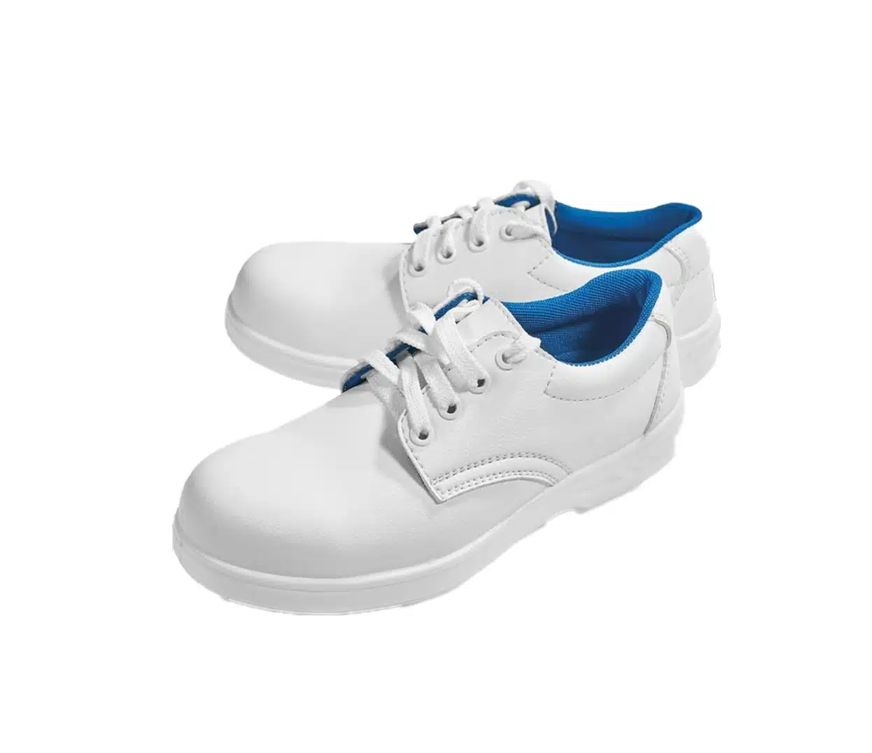 Pantofi de protectie Raven albi, cu sireturi