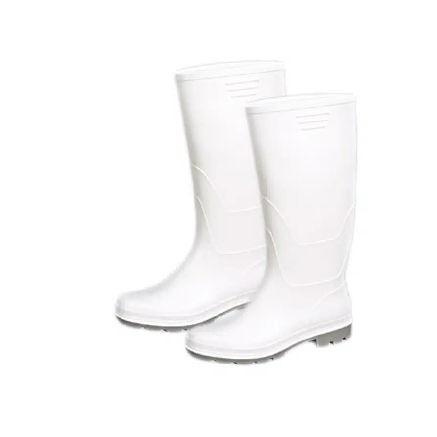Cizme de cauciuc PVC alb