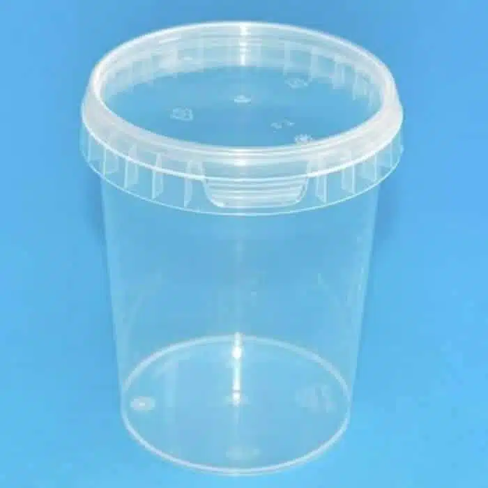 Galeata din plastic cu capac, fara maner 1100 ml