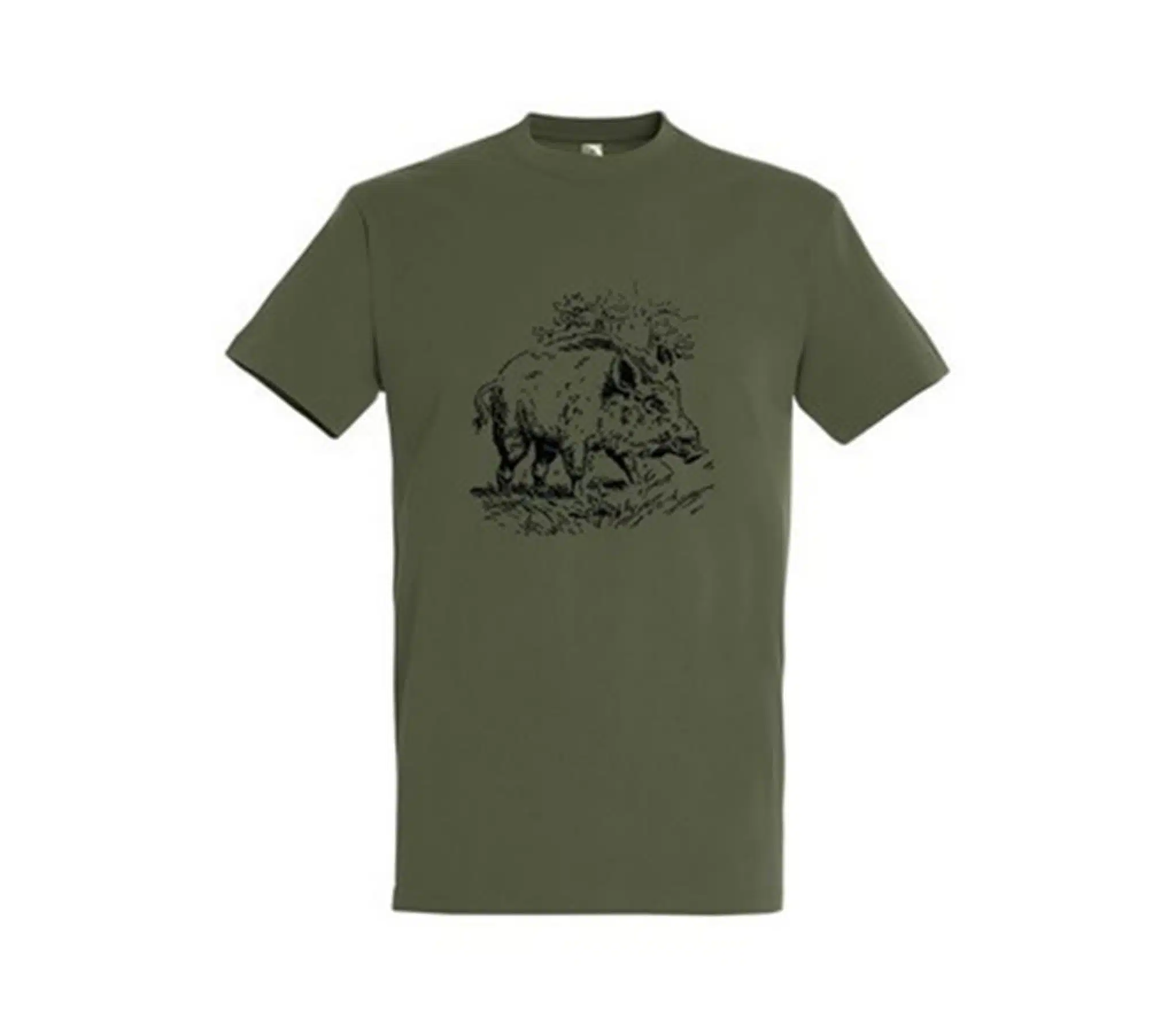 Tricou de vanatoare cu guler rotund (model mistret)